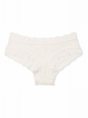 White Victoria Secret Coconut Cheeky Underwear | DCLOF7640