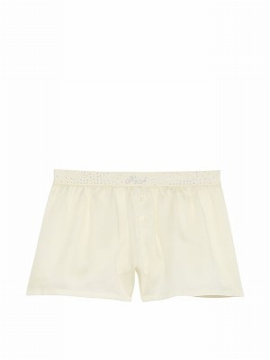 White Victoria Secret Creamer Diamante Nightwear | OMRIX4857