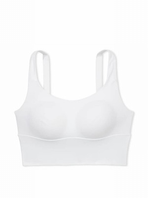 White Victoria Secret Cross Back Mesh Bras | VGPFY6034