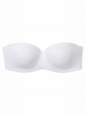 White Victoria Secret Lightly Lined Strapless Multiway Bras | WUAXZ6251