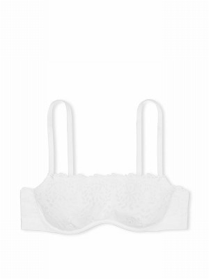 White Victoria Secret Optic Lace Eyelet Bras | WNVZA8947