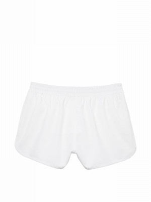 White Victoria Secret Optic Running Shorts | PCBKD1749