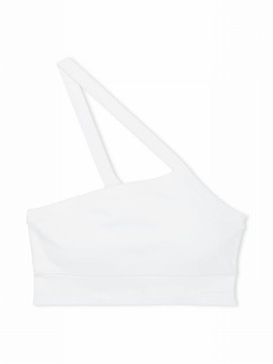 White Victoria Secret Optic Seamless Low Impact Bras | NUHQV3648