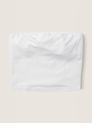White Victoria Secret Optic Tube Top Tops | IACVG5764