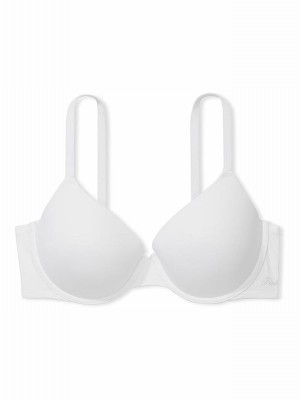 White Victoria Secret T Shirt Bras | XWQMJ2046