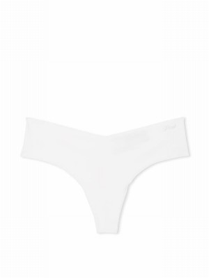 White Victoria Secret Thong No Show Underwear | SHUMJ5084