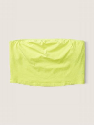 Yellow Victoria Secret Electro Cotton Tube Top Tops | VSTPJ8314