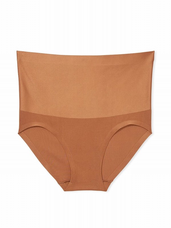 Beige Victoria Secret Caramel Nude Brief Shaping Underwear | ZBHEC3764