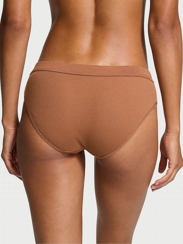 Beige Victoria Secret Caramel Nude Hipster Underwear | AVMGI5182