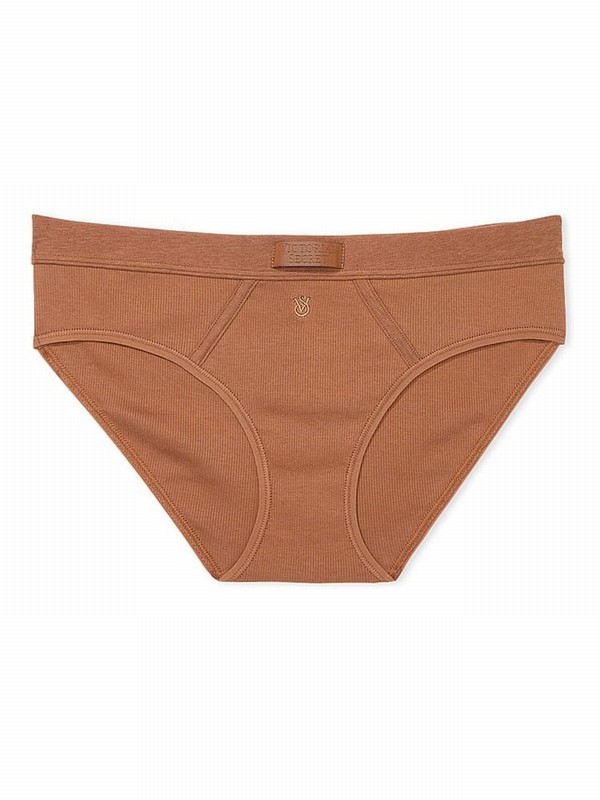 Beige Victoria Secret Caramel Nude Hipster Underwear | AVMGI5182