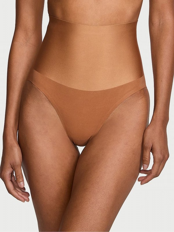 Beige Victoria Secret Caramel Nude Smooth Brief Shaping Lingerie | BIQCF9675