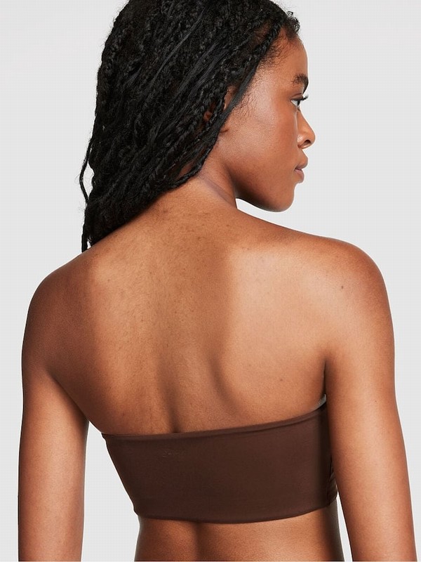 Beige Victoria Secret Ganache Nude Bandeau Soft Stretchlette Bras | LDENV8609