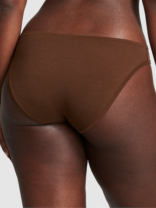 Beige Victoria Secret Ganache Nude Bikini Cotton Underwear | MUTYI3291