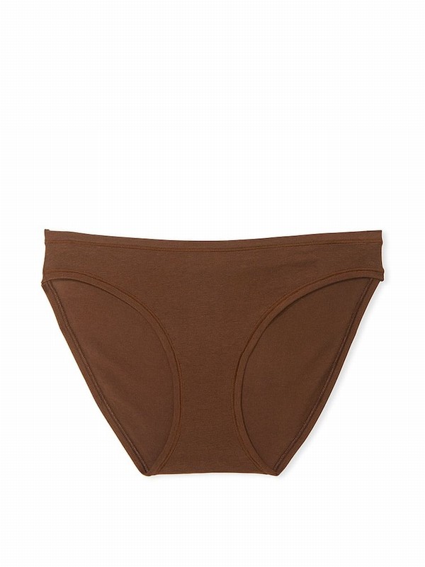 Beige Victoria Secret Ganache Nude Bikini Cotton Underwear | MUTYI3291