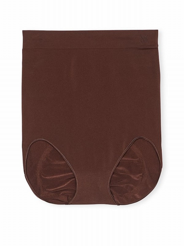 Beige Victoria Secret Ganache Nude Brief Seamless Shaping™ High Waist Underwear | UYTHR1837