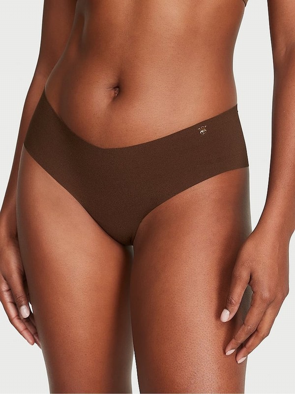 Beige Victoria Secret Ganache Nude Cheeky Underwear | KFWYU8320