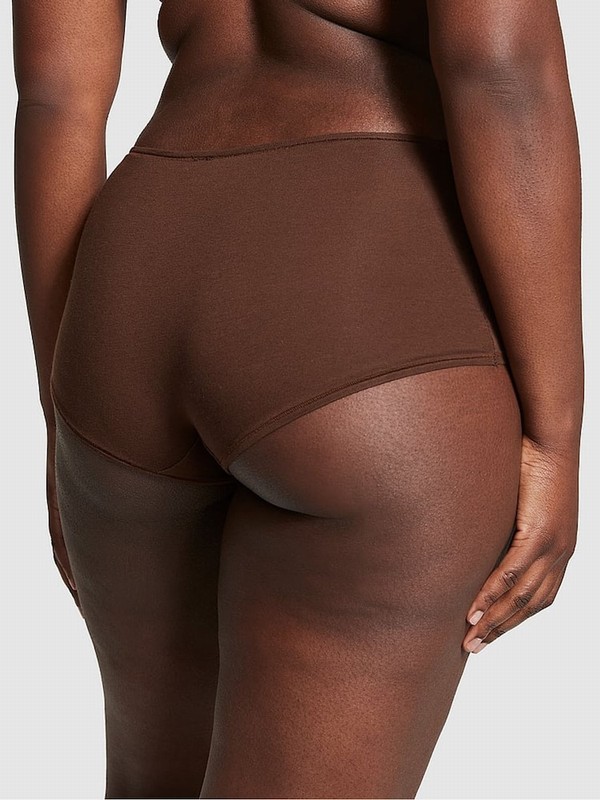 Beige Victoria Secret Ganache Nude Cotton Boyshort Underwear | KTGDN3658