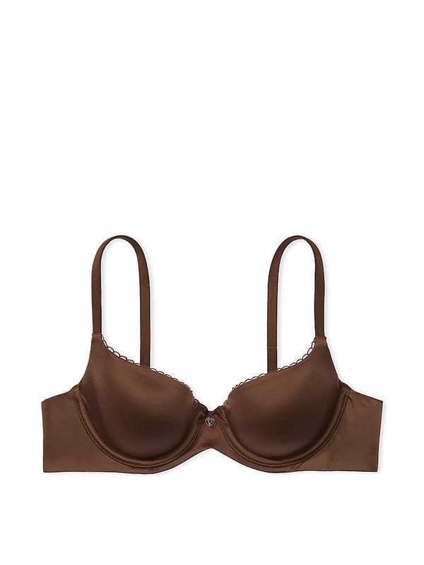 Beige Victoria Secret Ganache Nude Demi Bras | PSIGO0762