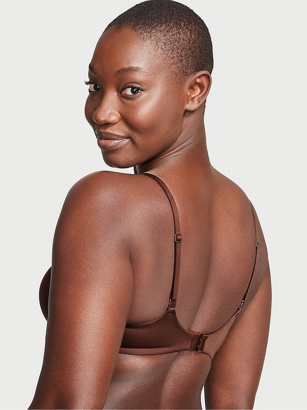 Beige Victoria Secret Ganache Nude Full Cup Bras | DYUVA9057