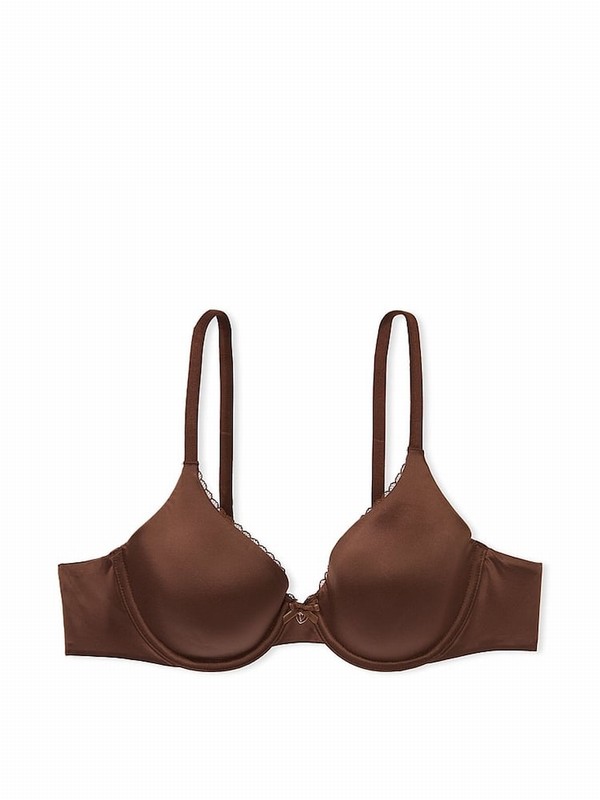 Beige Victoria Secret Ganache Nude Full Cup Bras | DYUVA9057