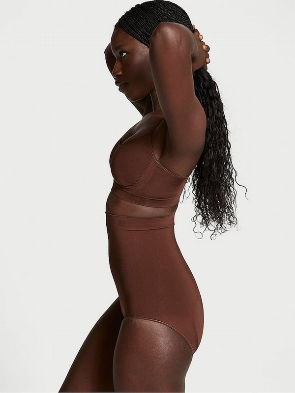 Beige Victoria Secret Ganache Nude Seamless Shaping™lette Lingerie | IQJSO4387