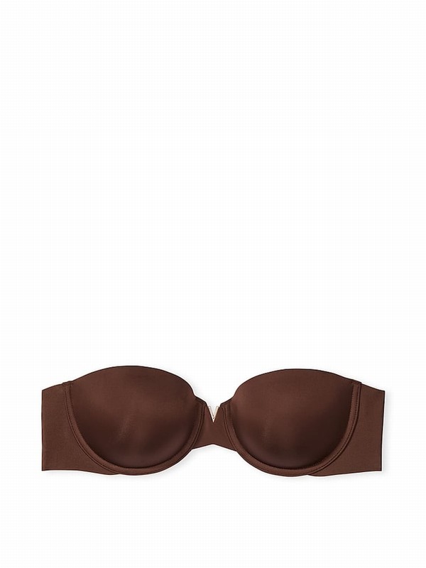 Beige Victoria Secret Ganache Nude Strapless Bras | WEFOH4678