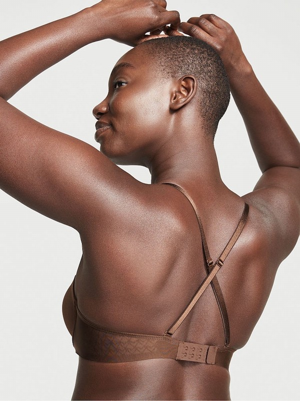 Beige Victoria Secret Ganache Nude Strapless Smooth Every Way Strapless Multiway Bras | RPSQW2384