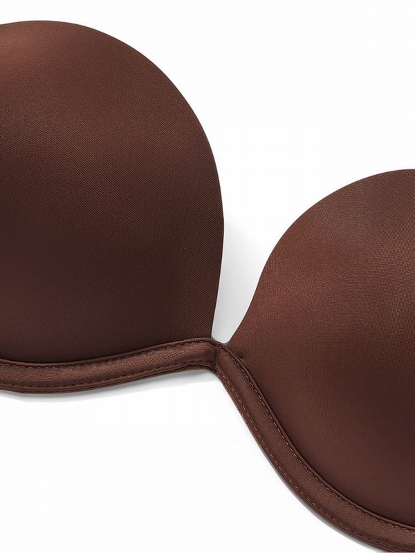 Beige Victoria Secret Ganache Nude Strapless Smooth Every Way Strapless Multiway Bras | RPSQW2384