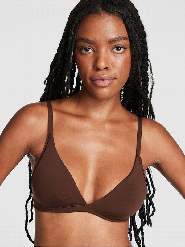 Beige Victoria Secret Ganache Nude Trianglelette Bras | AZVSX8123