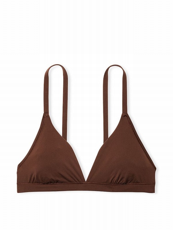 Beige Victoria Secret Ganache Nude Trianglelette Bras | AZVSX8123