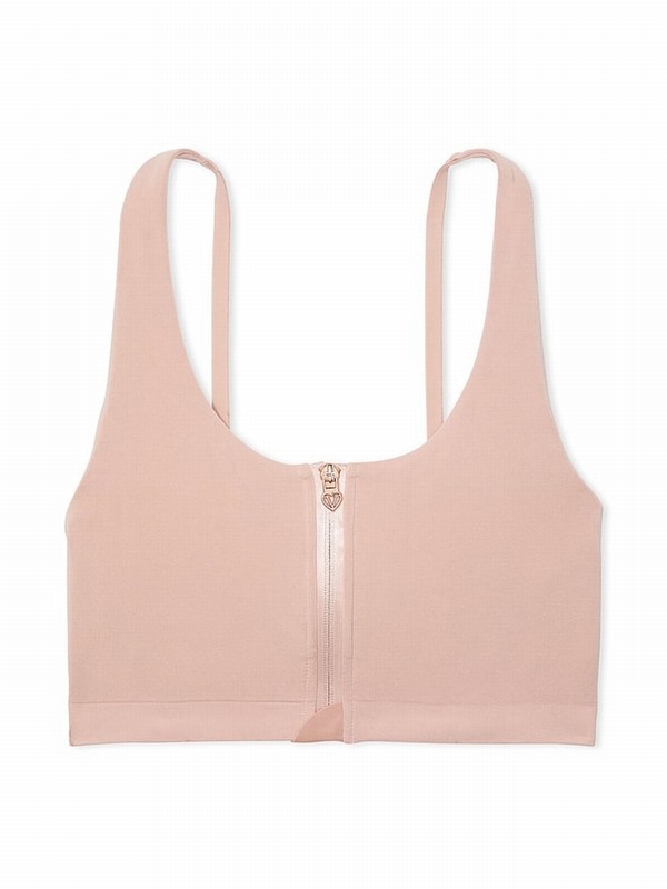 Beige Victoria Secret Macaron Nude Seamless Mastectomy Bras | HIXMT6298