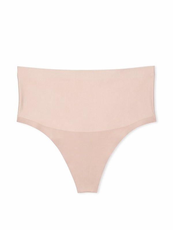 Beige Victoria Secret Macaron Nude Thong Shaping Underwear | WAHLK4081