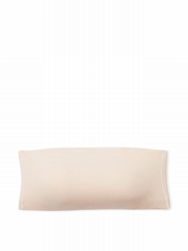 Beige Victoria Secret Marzipan Nude Bandeau Soft Stretchlette Bras | BEVQR4208