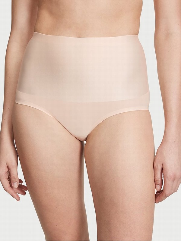 Beige Victoria Secret Marzipan Nude Brief Shaping Underwear | FRVKE1875