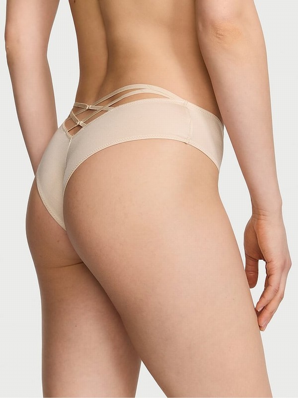 Beige Victoria Secret Marzipan Nude Cheeky Underwear | FCPVY6081