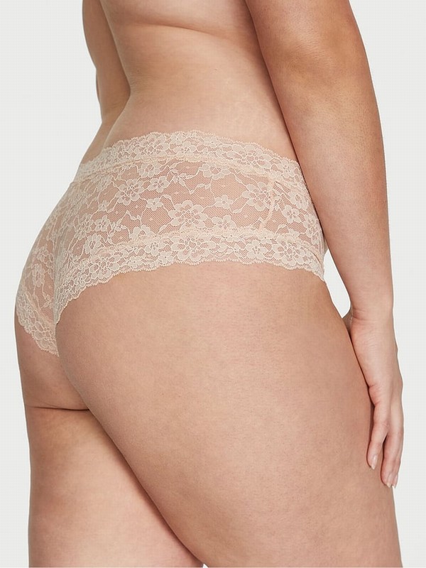 Beige Victoria Secret Marzipan Nude Cheeky Underwear | YUIQO3268