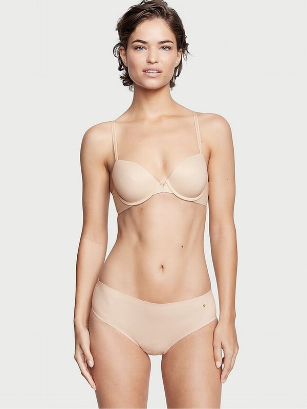 Beige Victoria Secret Marzipan Nude Hipster Underwear | JZSKN3054