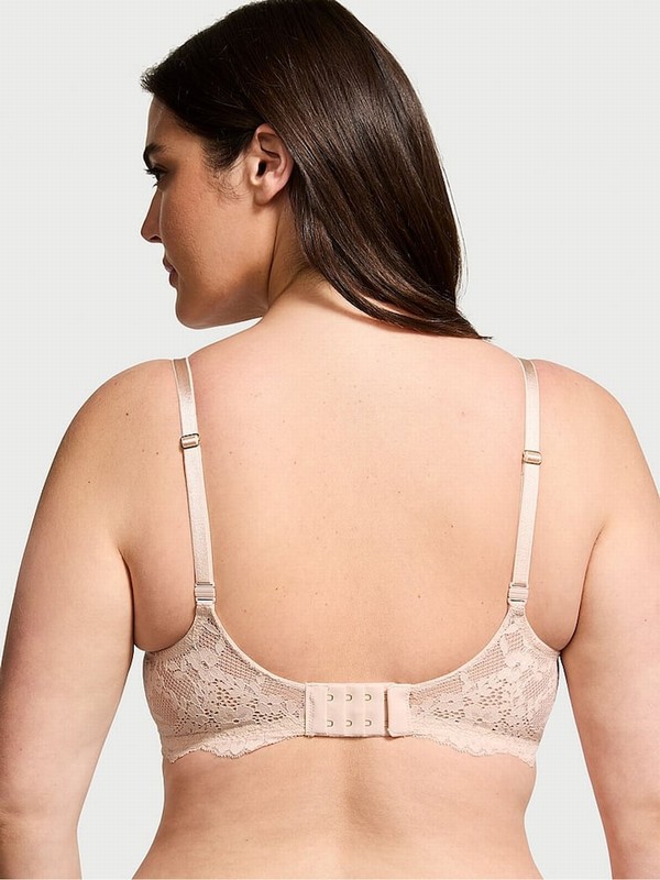 Beige Victoria Secret Marzipan Nude Lightly Lined Demi Bras | TRBPA2369