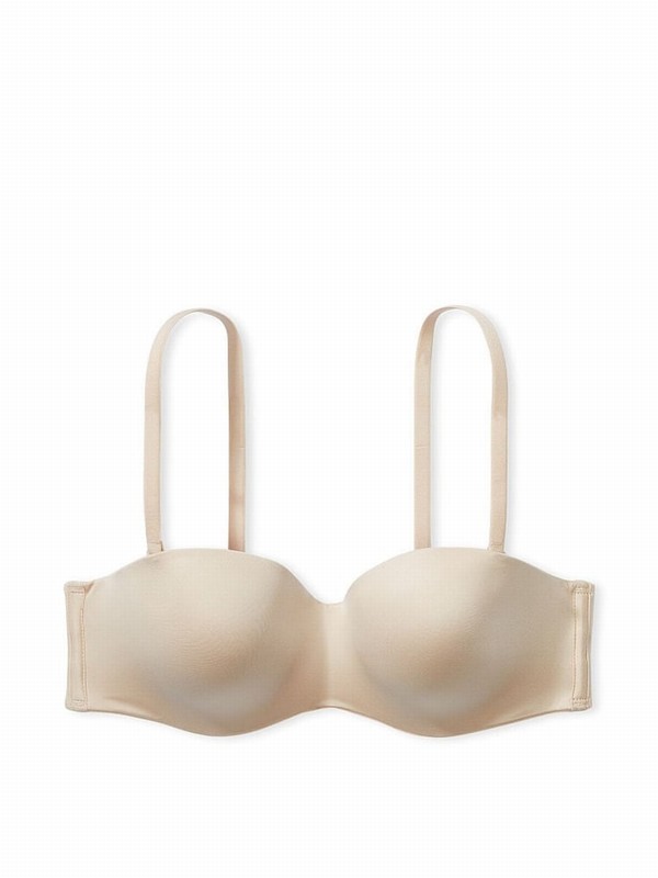 Beige Victoria Secret Marzipan Nude Strapless Bras | KGZQF7396