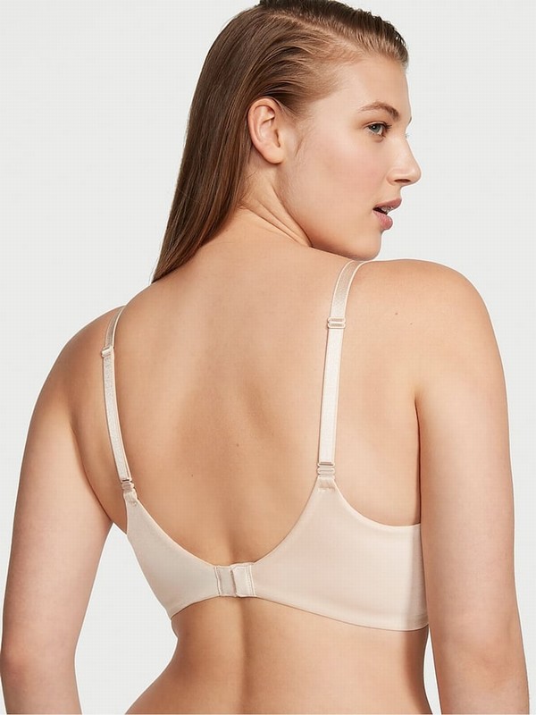 Beige Victoria Secret Mousse Nude Bombshell Add 2 Cups Push Up Bras | KIRUJ1263