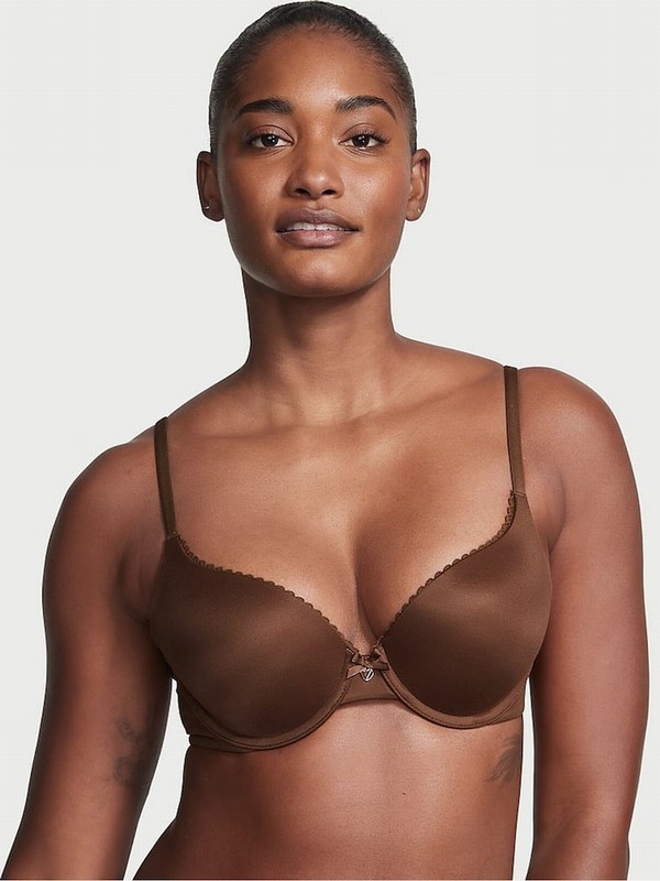 Beige Victoria Secret Mousse Nude Full Cup Bras | BTFQC7842
