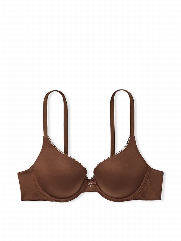 Beige Victoria Secret Mousse Nude Full Cup Bras | BTFQC7842
