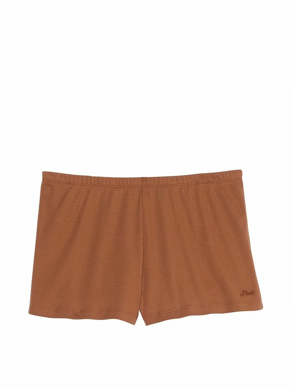 Beige Victoria Secret Nude Caramel Cotton Nightwear | ZCENO2730