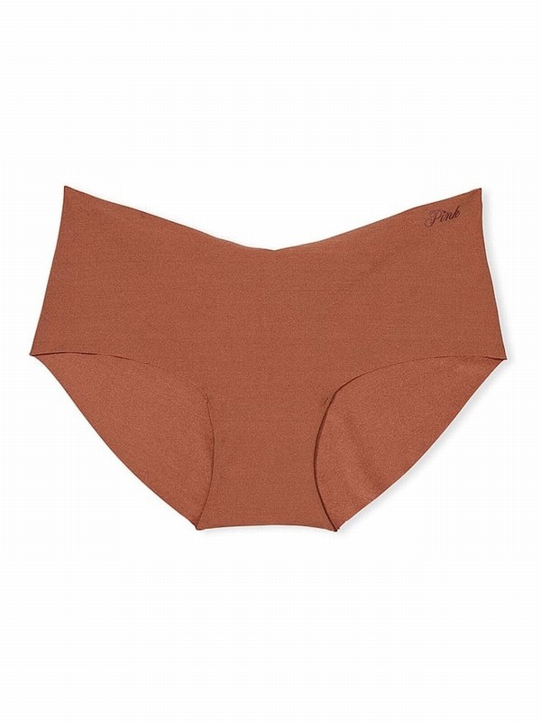 Beige Victoria Secret Nude Caramel Hipster No Show Underwear | FZJDN2918