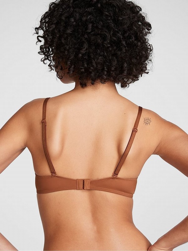 Beige Victoria Secret Nude Caramel T Shirt Bras | CNHMV8640