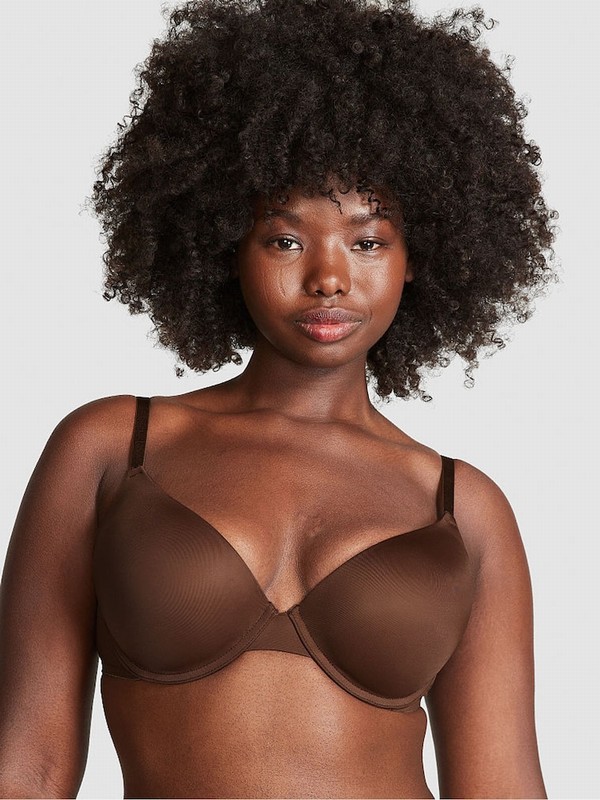 Beige Victoria Secret Nude Ganache Push Up Bras | DWOTC2631