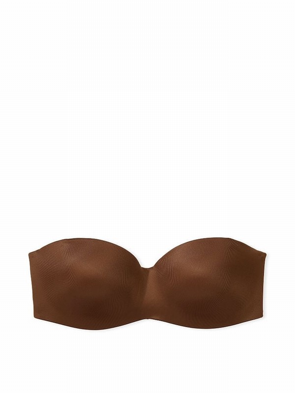 Beige Victoria Secret Nude Ganache Strapless Multiway Push Up Bras | YZTFP2984