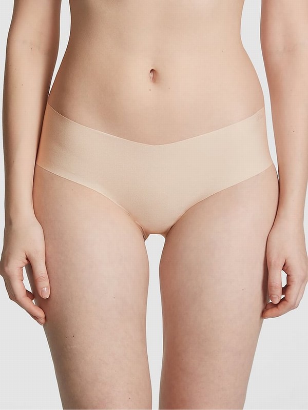 Beige Victoria Secret Nude Marzipan Cheeky No Show Underwear | MFHGO5786