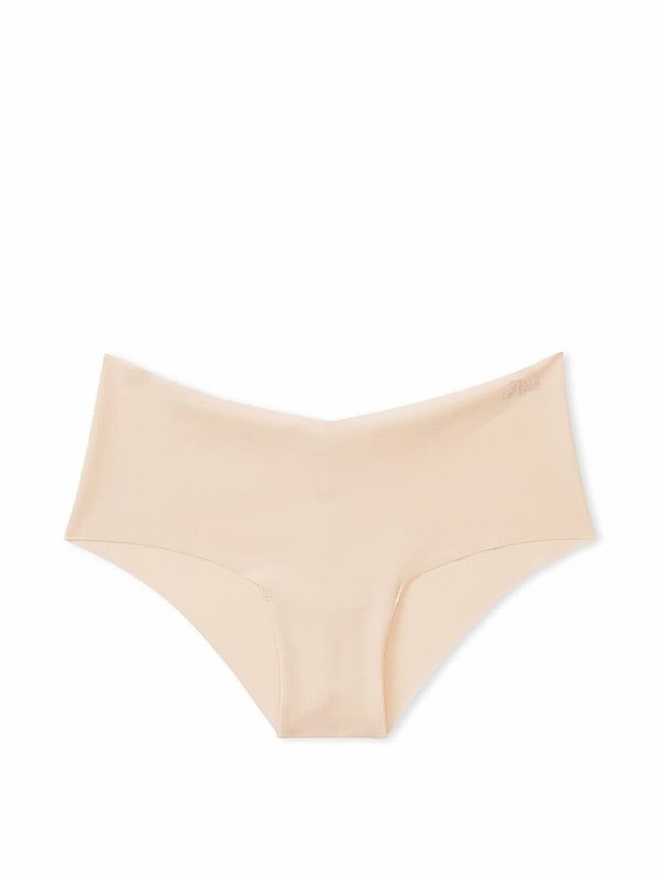 Beige Victoria Secret Nude Marzipan Cheeky No Show Underwear | MFHGO5786