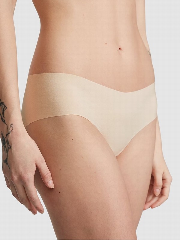 Beige Victoria Secret Nude Marzipan Hipster No Show Underwear | YVEDL8720